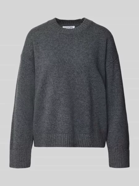 Sweter w kroju regular fit z mieszanki wełny z domieszką kaszmiru Myon