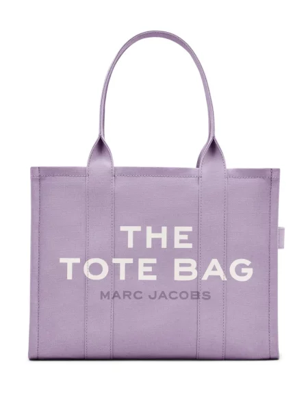 Geantă Marc Jacobs din canvas violet