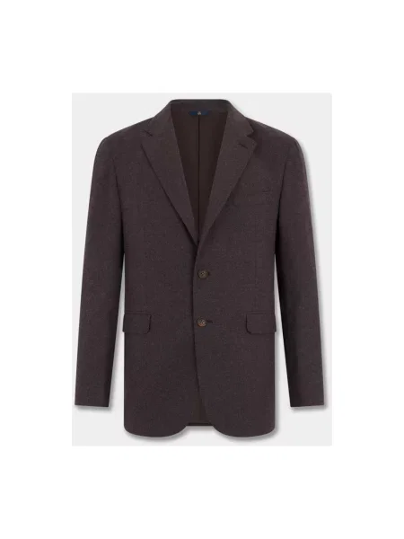 Garnitur Brooks Brothers wełniany w kolorze melanż fioletowy