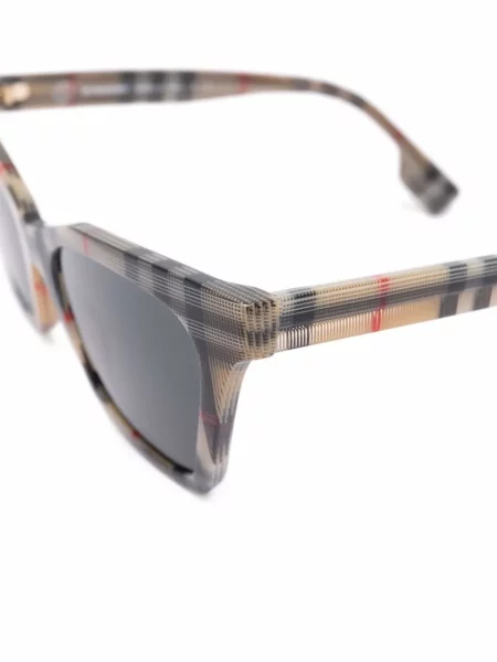 Kostkované retro sluneční brýle kočičí oko Burberry Eyewear
