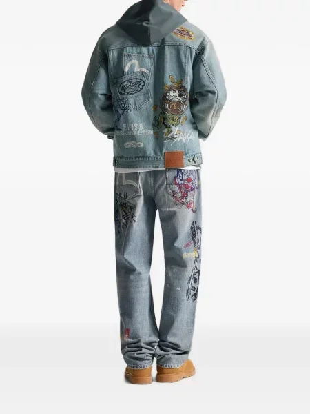 Geacă de blugi Evisu albastru