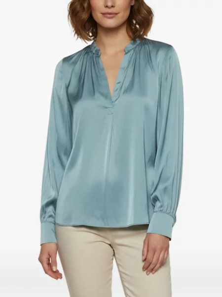 Bluză Zadig&voltaire din satin albastru