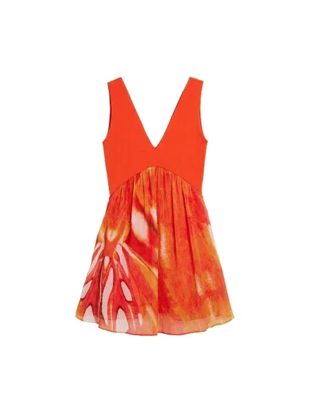 Desigual Šaty melír / oranžová béžový