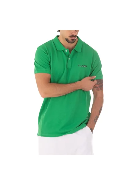 Koszulka polo Just Cavalli z logo zielona