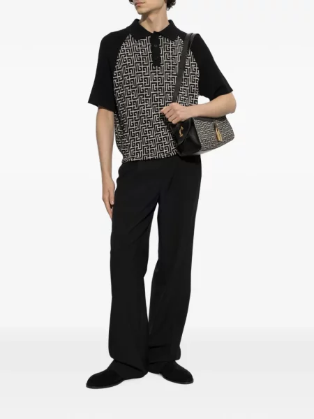 Tricou polo Balmain negru