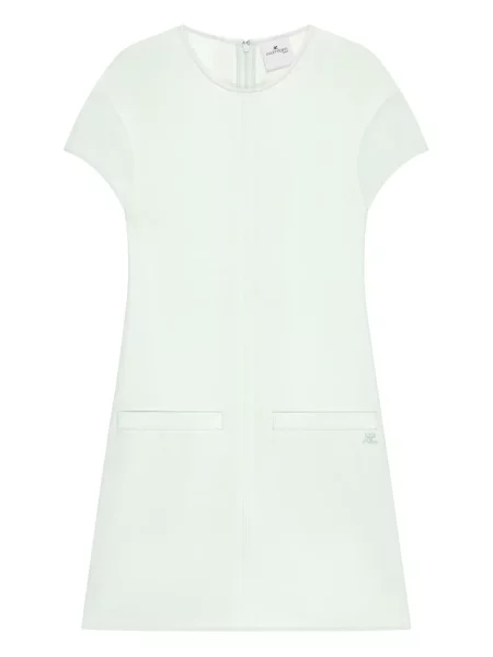 Rochie mini Courreges de costum verde