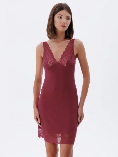 Нічна сорочка Leinle бордовий