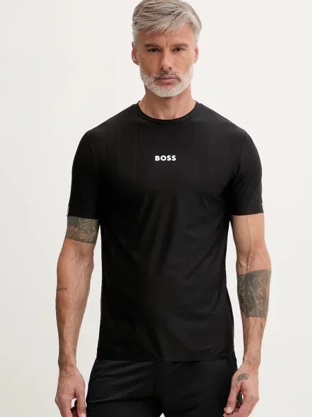 BOSS Green tricou pentru bărbați negru