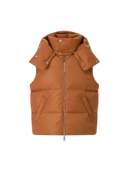 Kamizelka Dsquared2 z kapturem brązowa