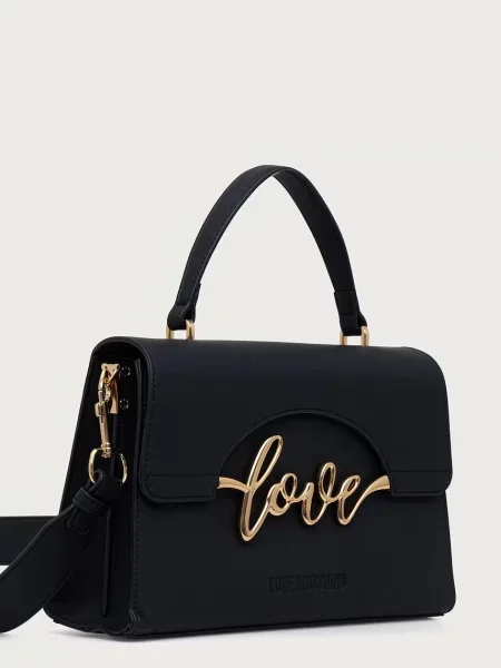 Love Moschino crossbody kabelka dámska z imitácie kože čierna