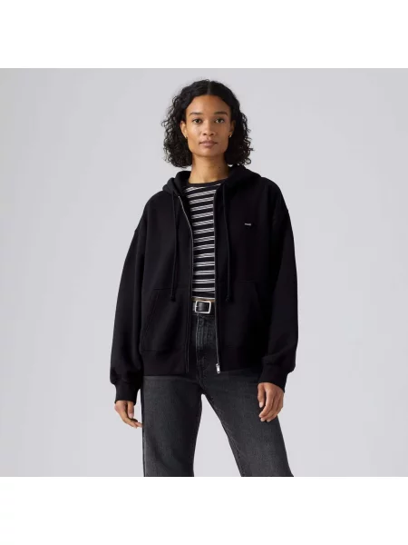 LEVI'S ® Tepláková bunda EVERYDAY antracitová čierna