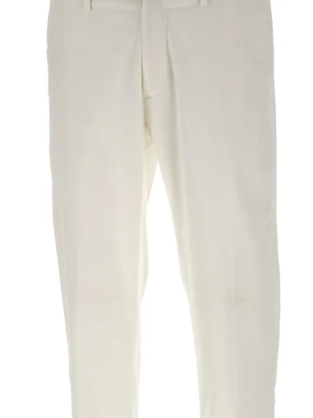 Pantaloni Re-hash alb