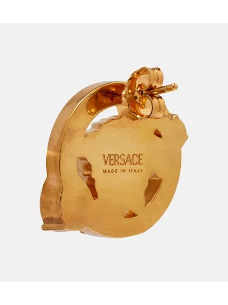 Cercei Versace de cristal auriu