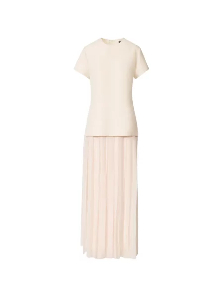 Rochie Fabiana Filippi plisată de costum roz