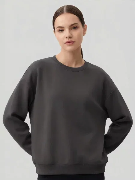 Tommy Life Mikina Sweatshirts antracitová