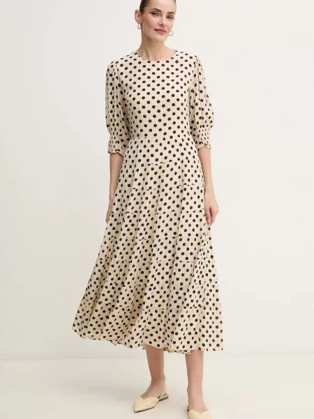 Pedro del Hierro rochie maxi evazati bej