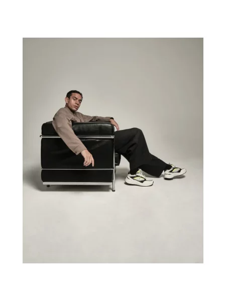 Sneakersy Mallet London skórzane żółte