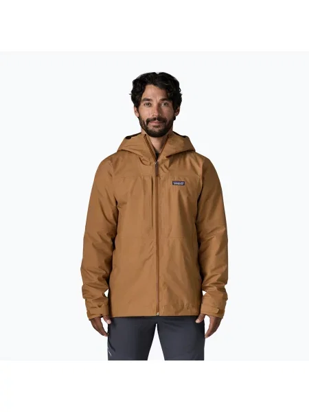 Geacă de ploaie pentru bărbați Patagonia Insulated Boulder Fork Rain deer brown maro