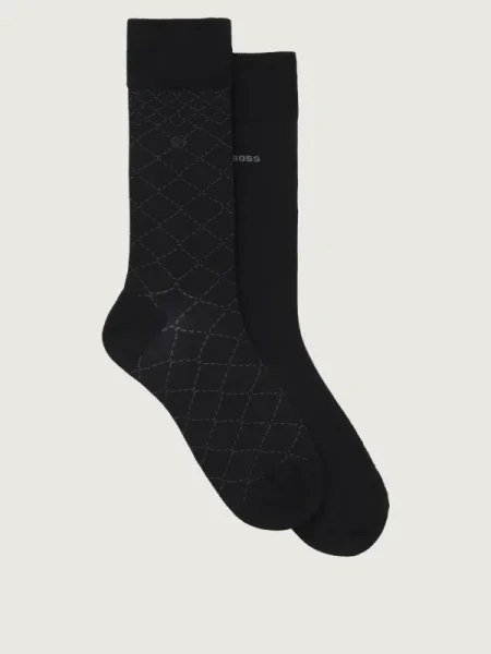 BOSS BLACK Șosete Mini Argyle CC negru