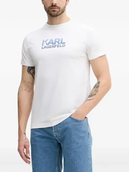 Majica Karl Lagerfeld s autogramom bijela