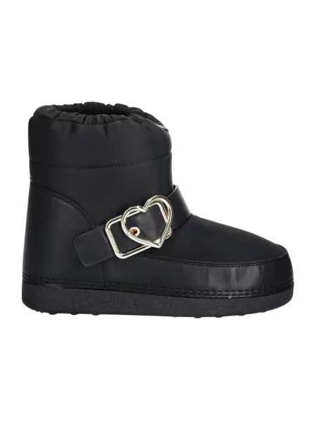 Botki Love Moschino skórzane czarne
