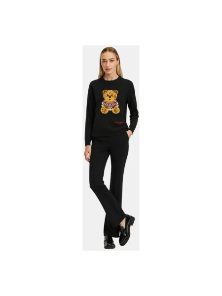 Dzianinowy sweter Rue Madam czarny