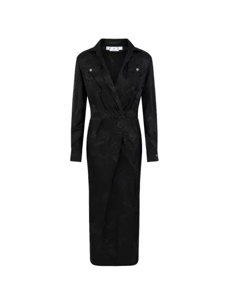Lung rochie midi Off-white alb