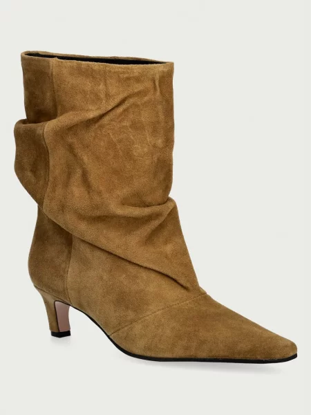 Steve Madden botine pentru femei din piele întoarsă Vexa verde