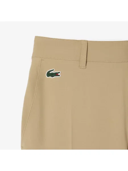 Lacoste Spodnie Golfowe Slim Fit Ultra Dry beżowy