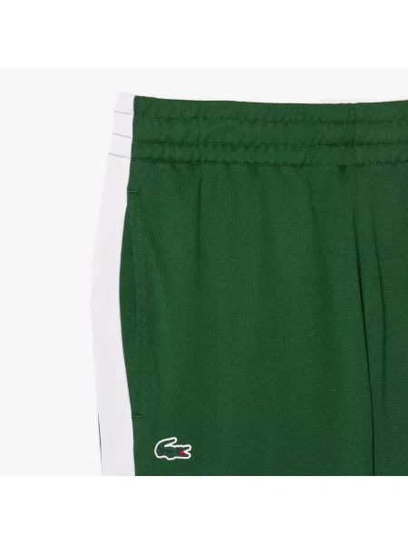 Lacoste Spodnie Dresowe Z Nadrukiem Regular Fit zielone