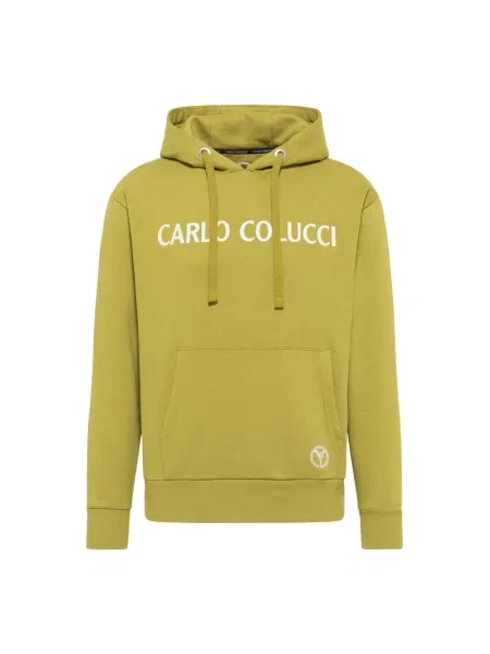 Bluza Carlo Colucci z nadrukiem zielona