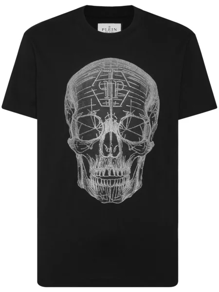 Tricou Philipp Plein cu imagine negru