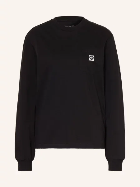 Carhartt Wip Tričko S Dlouhým Rukávem černá