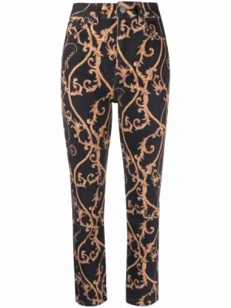 Blugi Ganni cu imagine negru