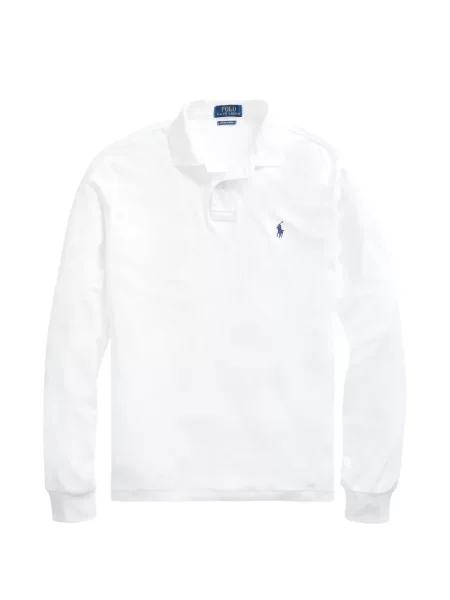 Μακρύς polo Polo Ralph Lauren με αυτόγραφο λευκό