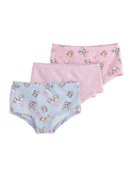 Lindex Gaće Kawaii pastelno / žuta / pastelno ljubičasta / roza plava