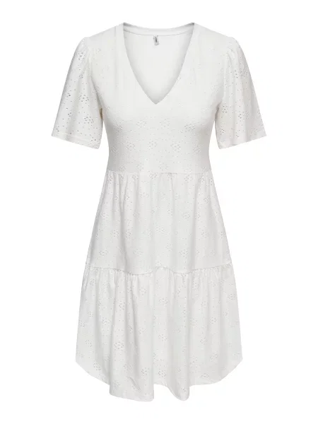 ONLY Rochie ONLSMILLA murdar alb