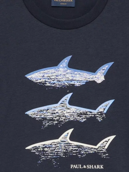 Koszulka dziecięca Paul & Shark niebieska