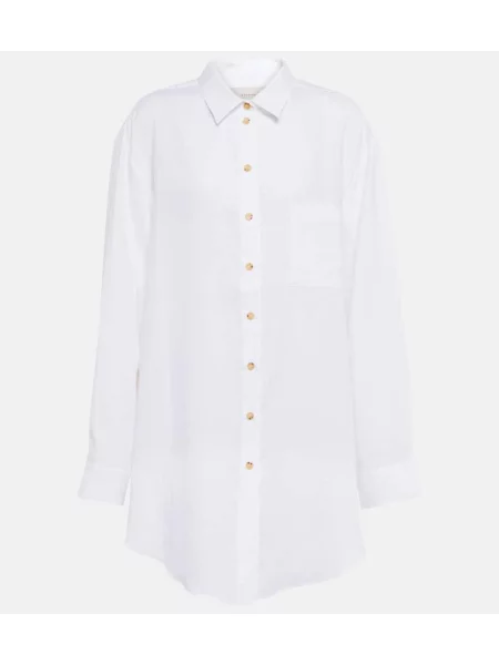 Cămașă Asceno de in alb