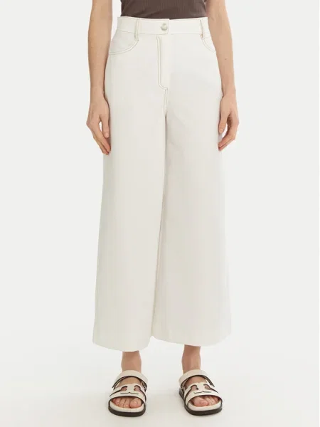 Max Mara Leisure Pantaloni culotte Fausto alb