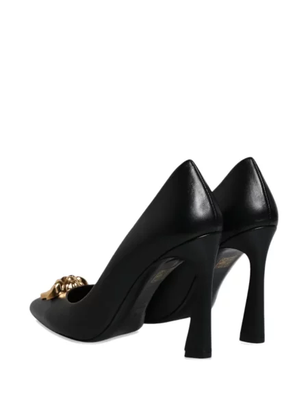 Pantofi cu toc Versace din piele negru