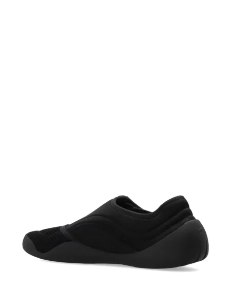 Sneakerși Lacoste plasă cu bretele negru