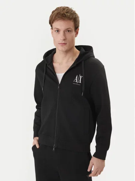 Majica dugih rukava Armani Exchange crna