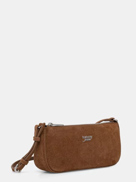 Kabelka Tommy Jeans Tjw Must Suede Shoulder Bag hnedá