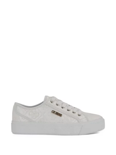 Ватиран маратонки Guess бродирани бяло