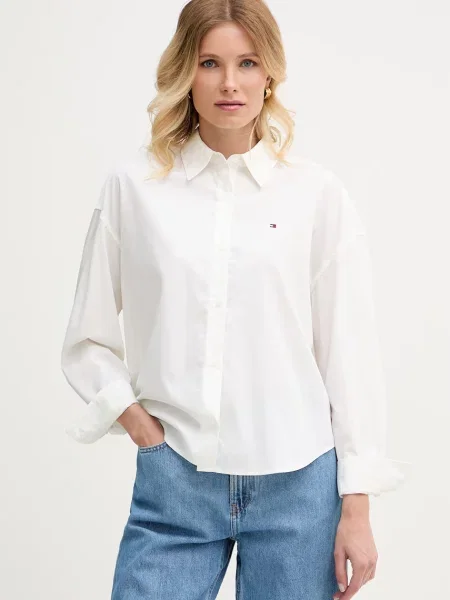 Tommy Hilfiger cămașă pentru femei din alb