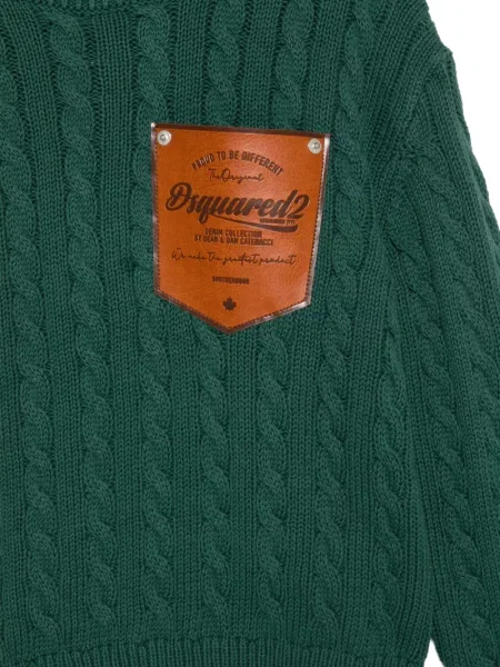 Sweter dziecięcy Dsquared2 zielony