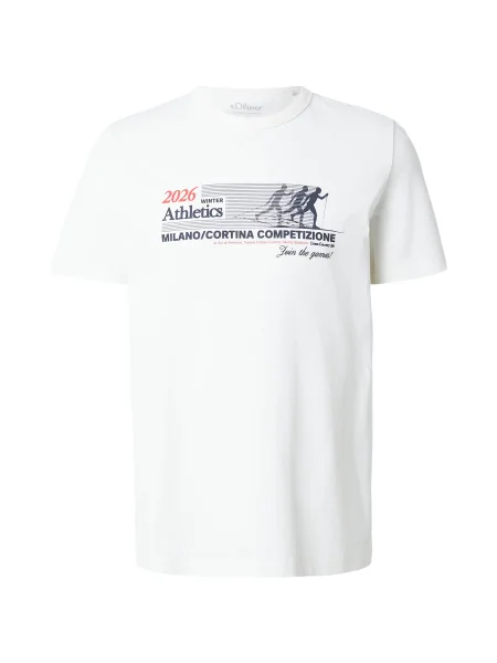 S.Oliver Tricou negru alb