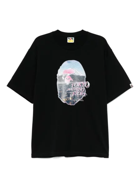 Tricou A Bathing Ape® cu imagine negru