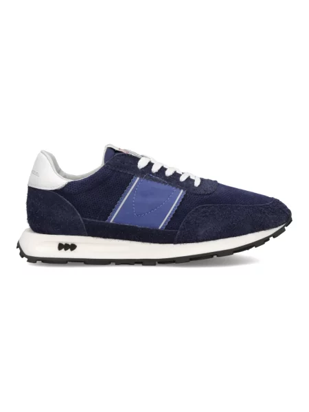 Buty do biegania Philippe Model zamszowe do biegania niebieskie